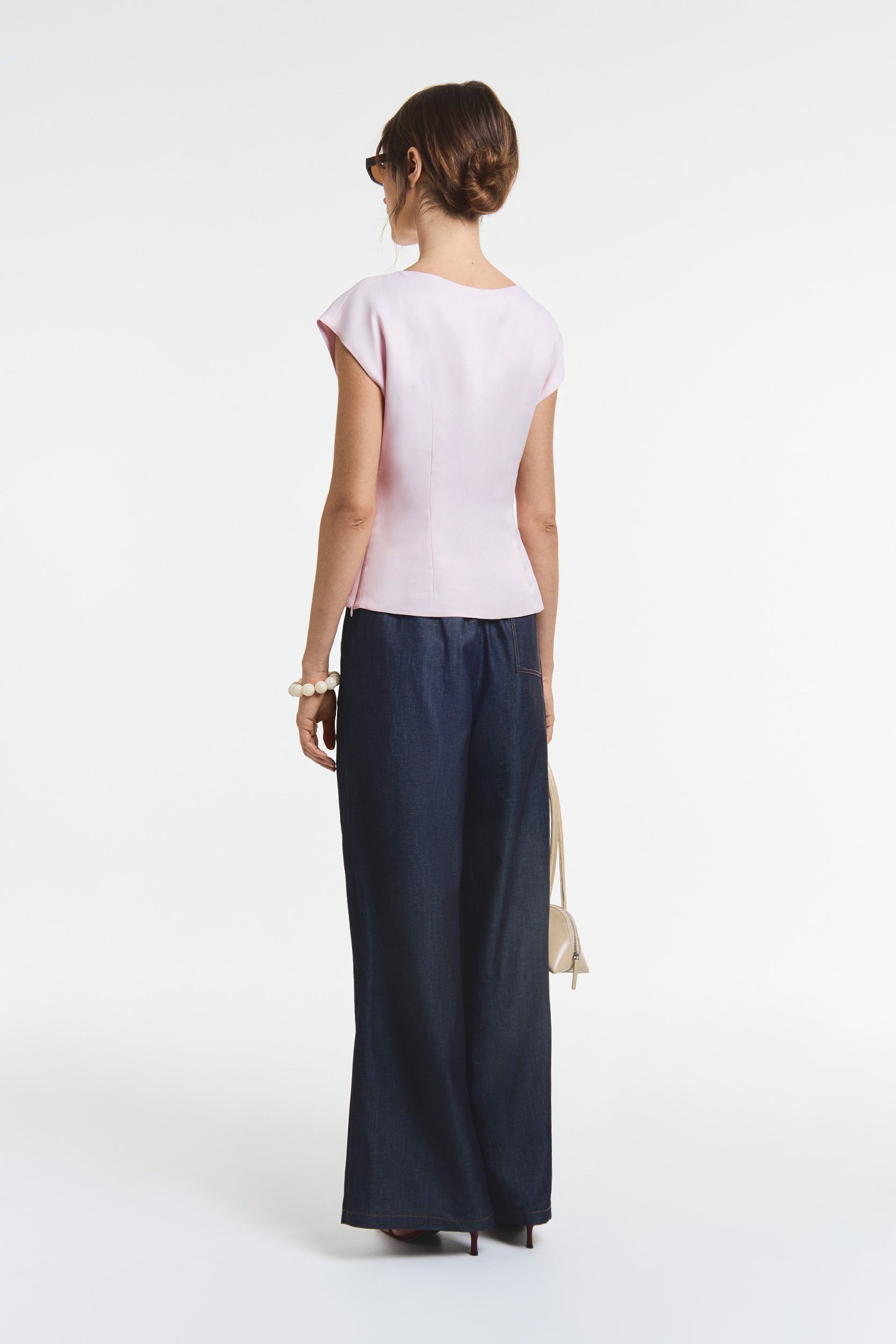 Flared cotton trousers PINXIT