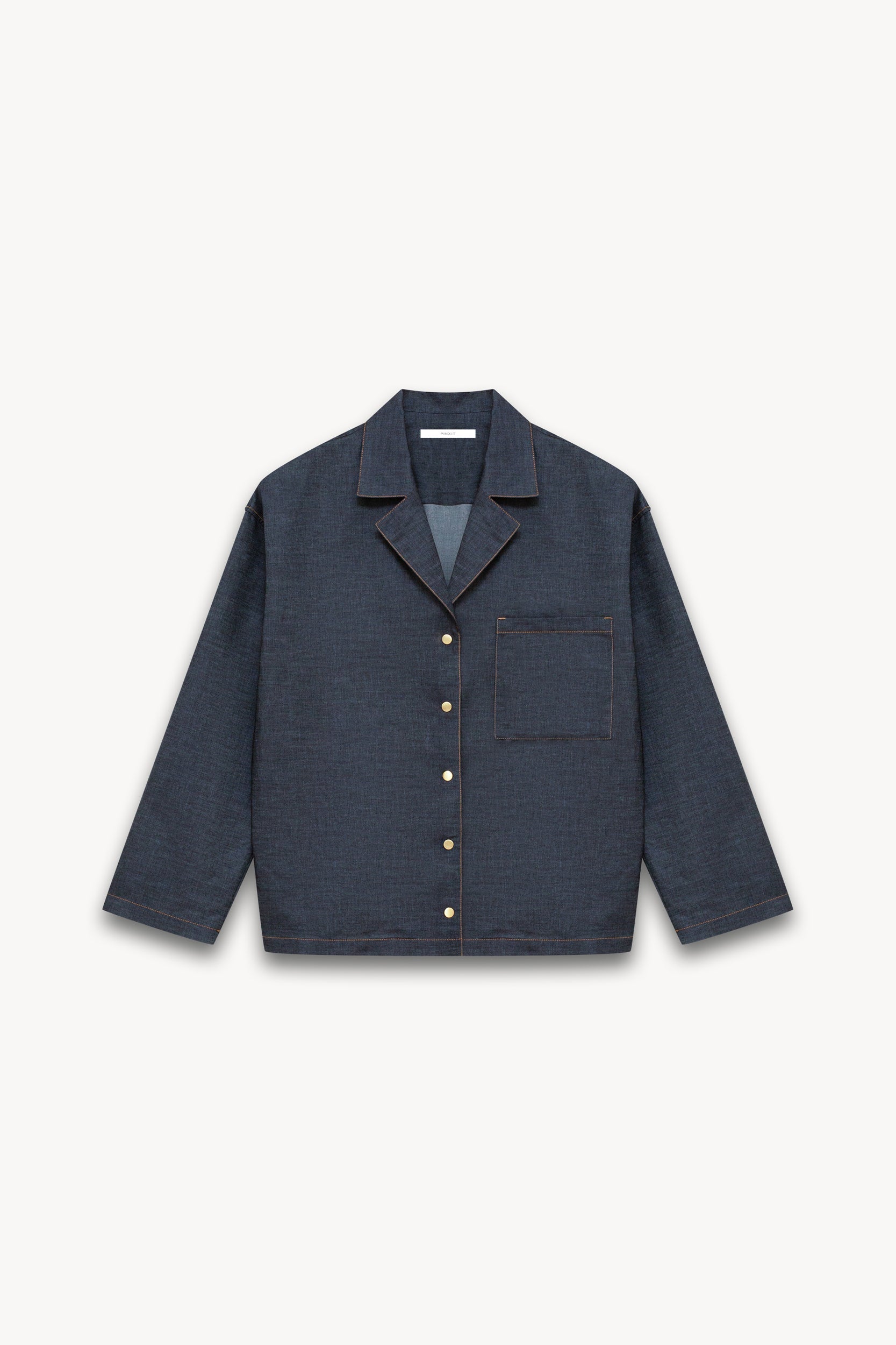 Pajama style shirt Dark blue PINXIT S