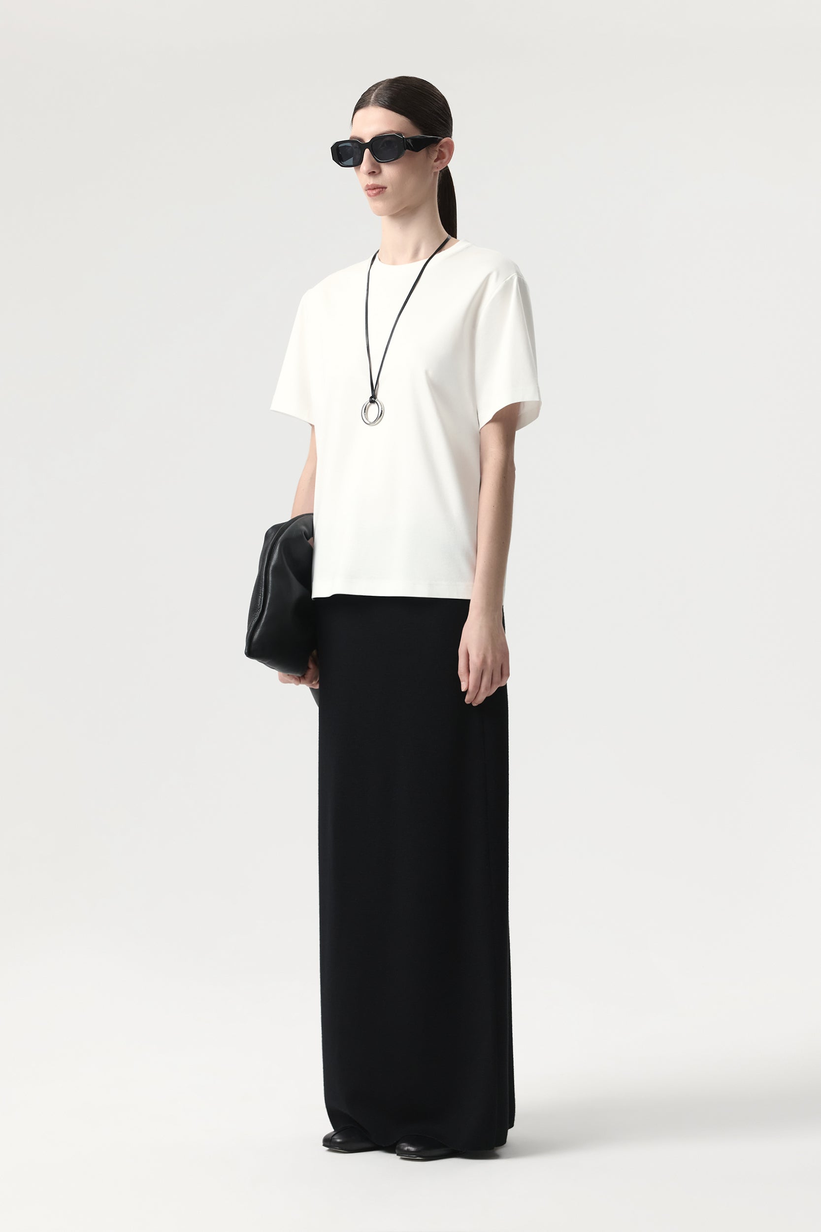 Oversized T-shirt with silk PINXIT