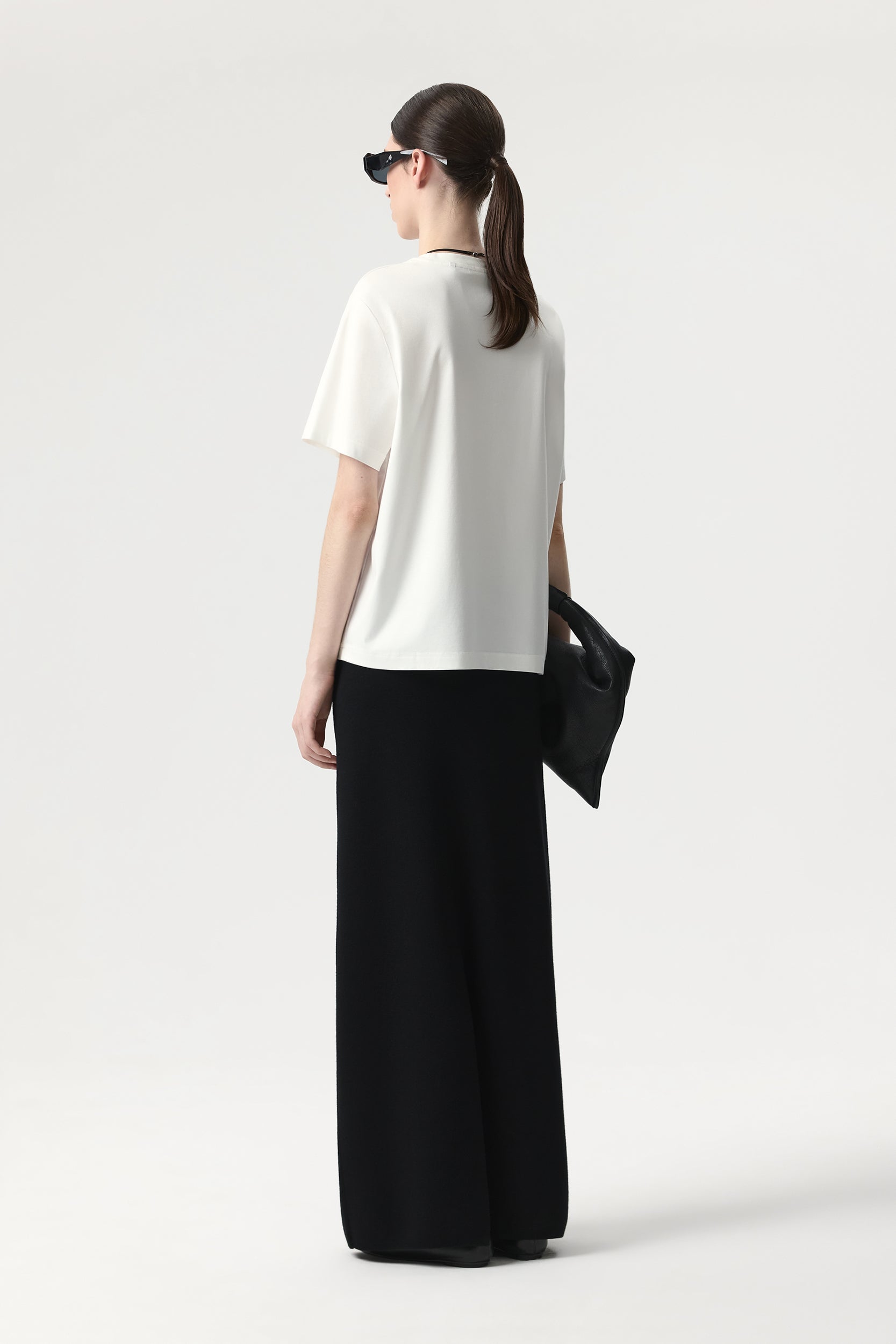 Oversized T-shirt with silk PINXIT