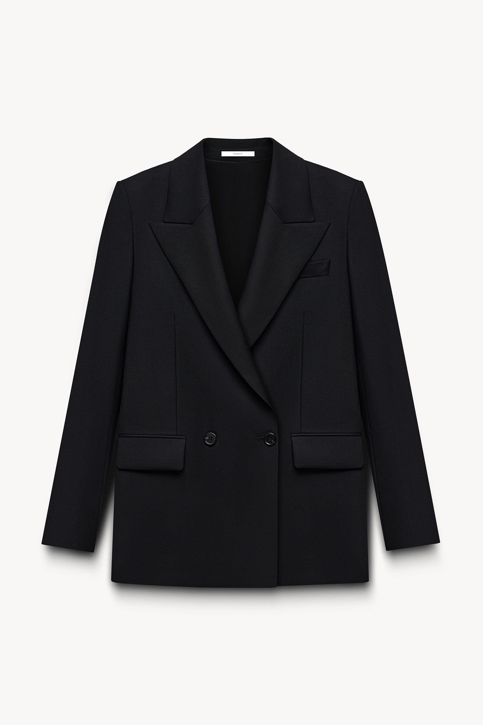 Virgin-wool straight-fit blazer PINXIT
