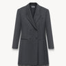 Blazer dress with lace Dark gray PINXIT EU 36