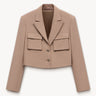 Patch pockets cropped blazer PINXIT