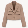 Patch pockets cropped blazer PINXIT