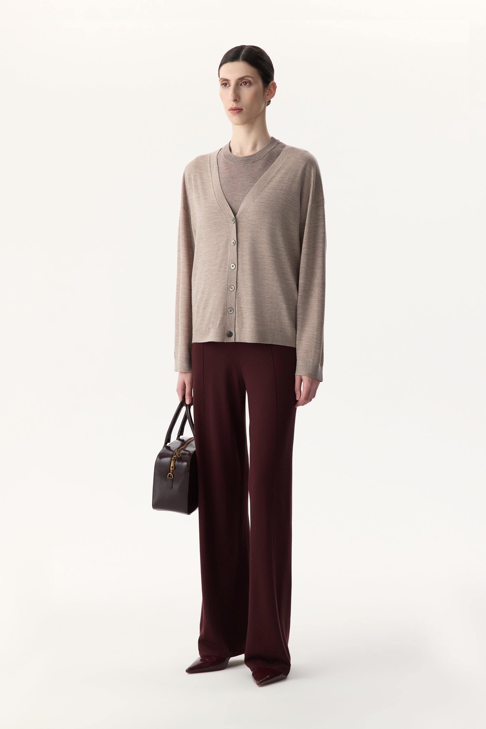 Cardigan in merino wool PINXIT