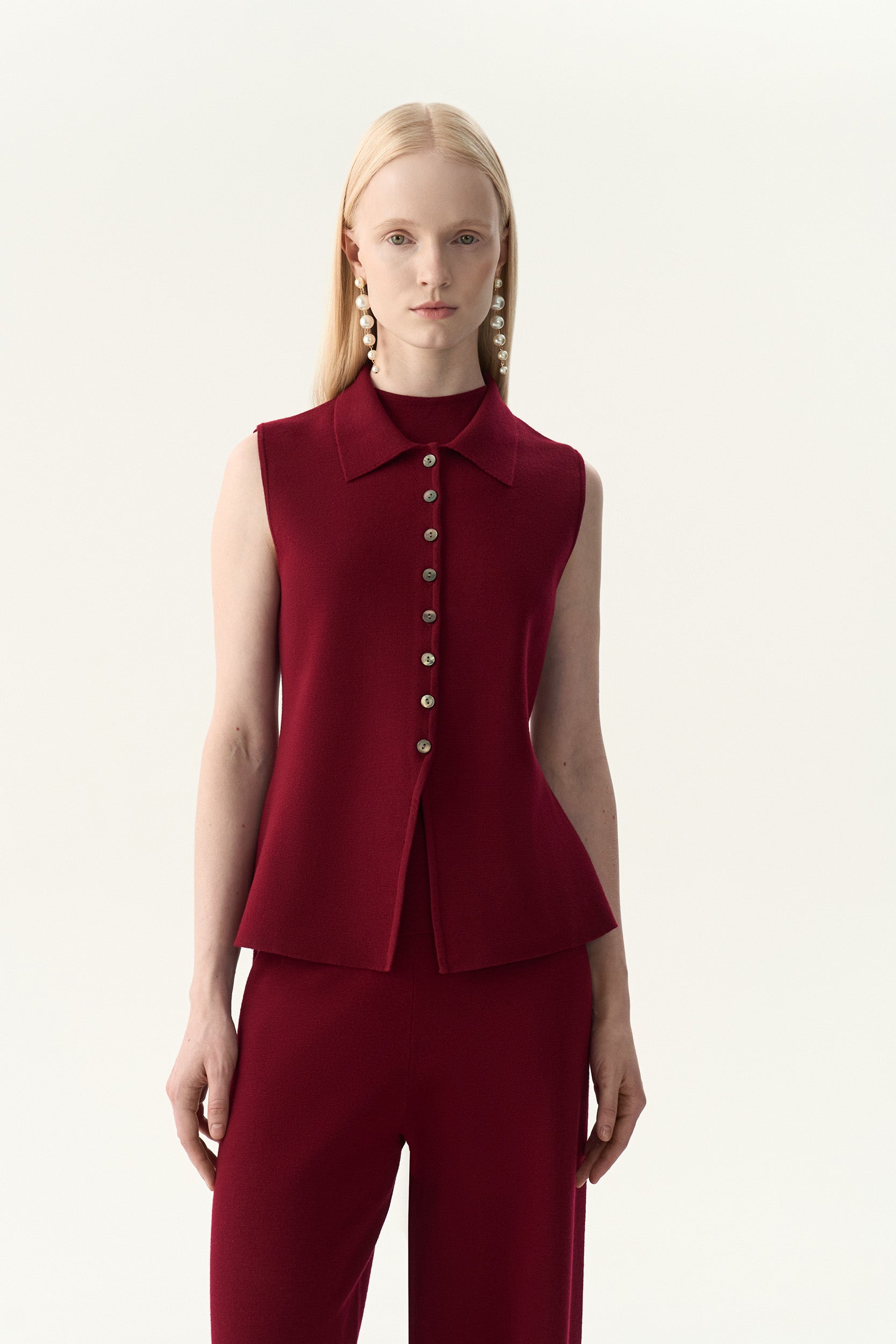 Vest in merino wool PINXIT