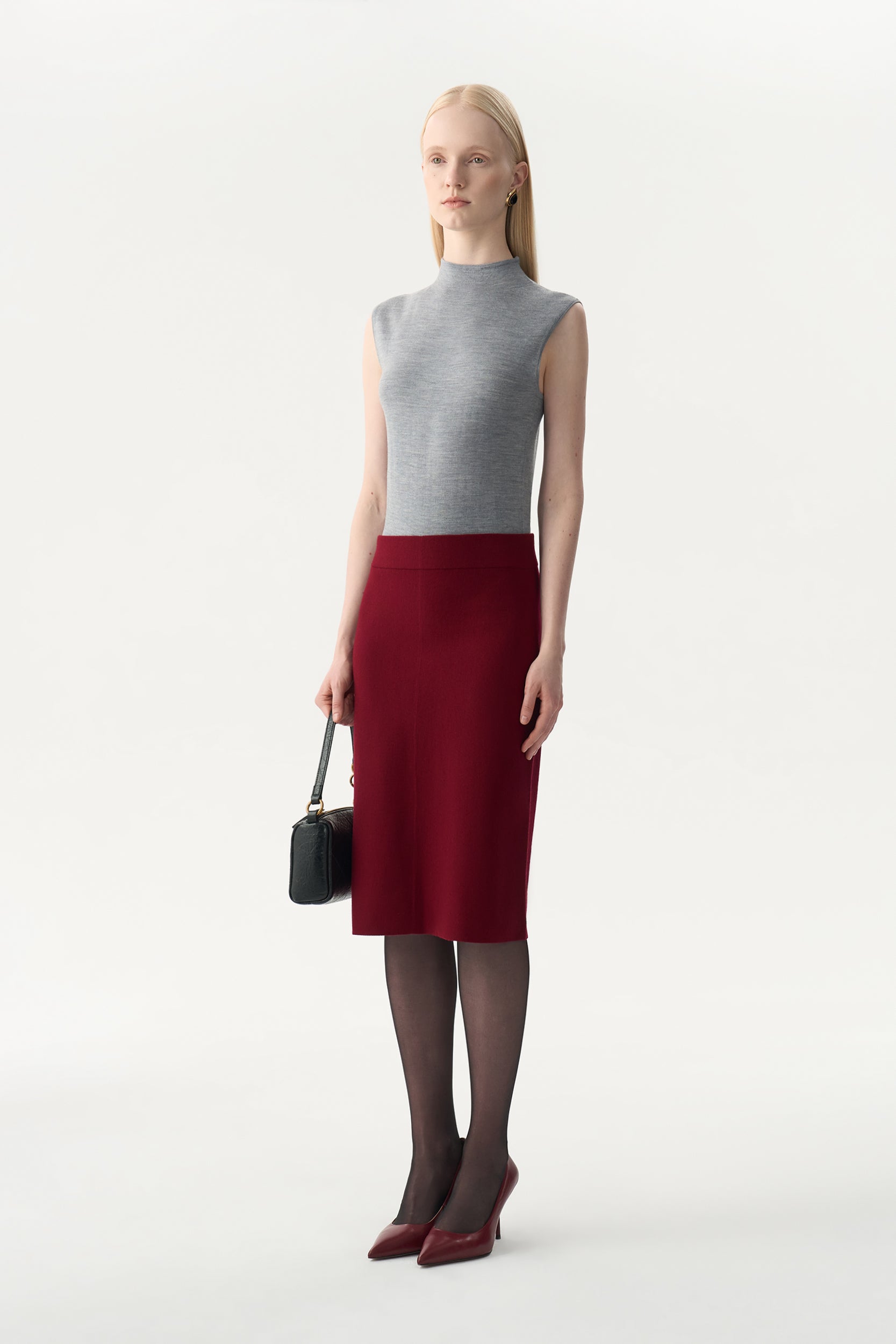 Skirt in merino wool PINXIT