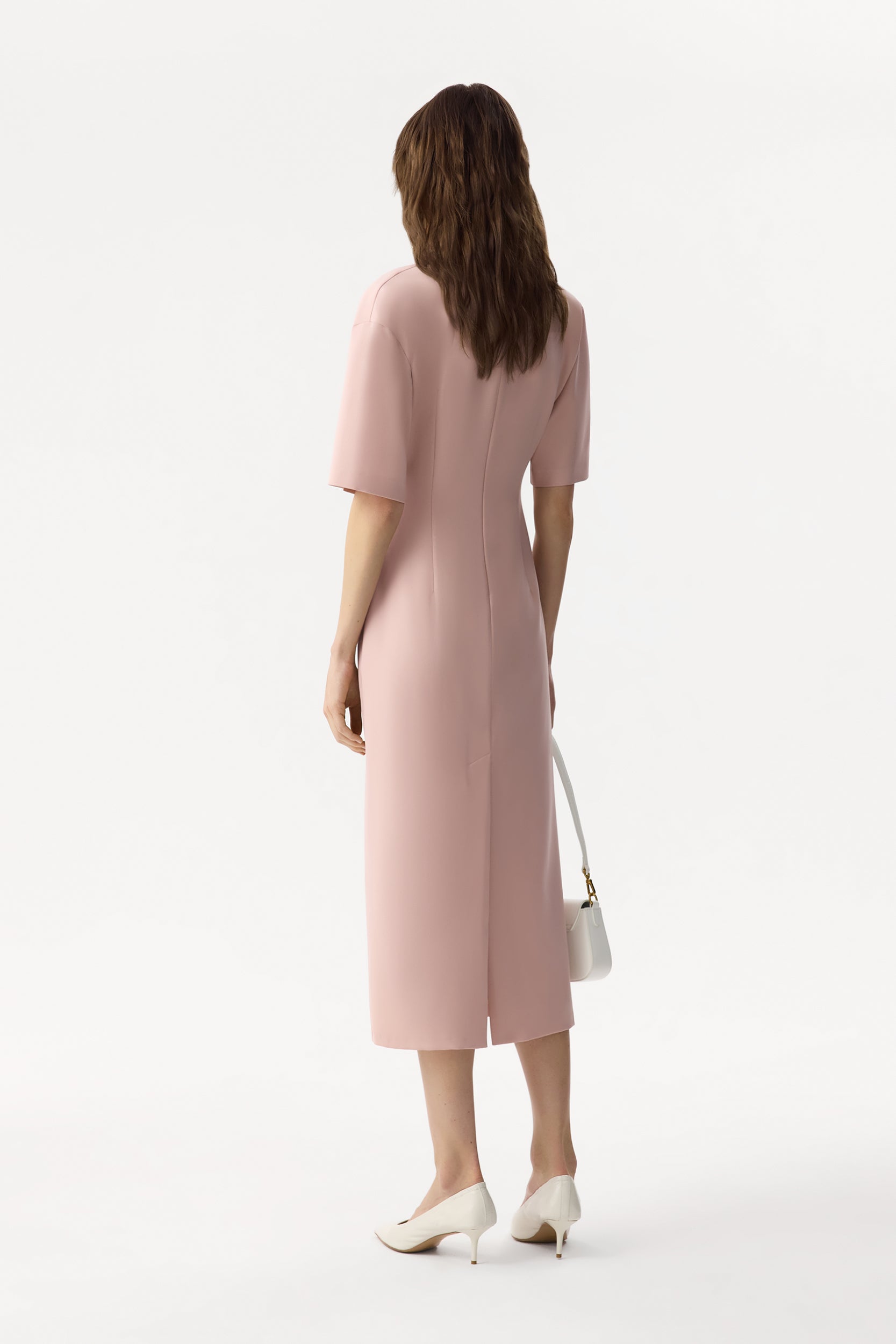 Midi dress with draping PINXIT