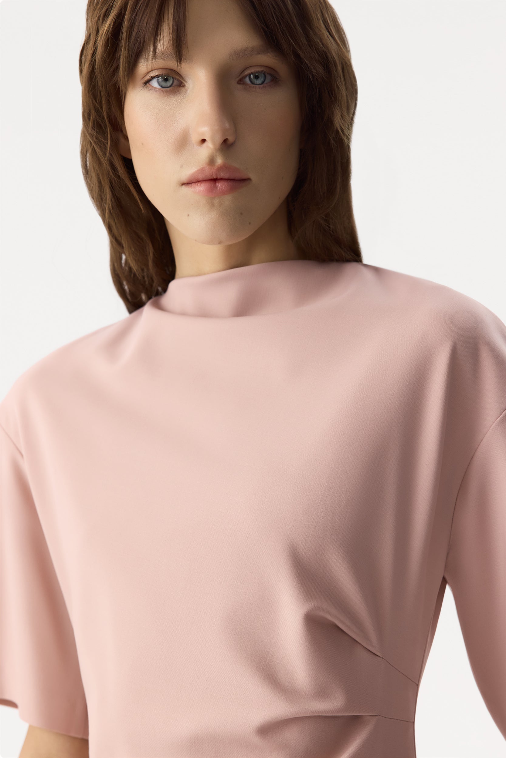 Midi dress with draping PINXIT