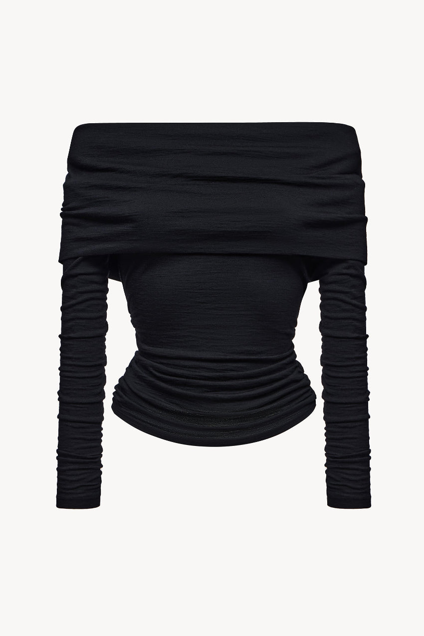 Off-shoulder jumper Black PINXIT S