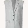 Oversized wool vest Light gray PINXIT EU 34