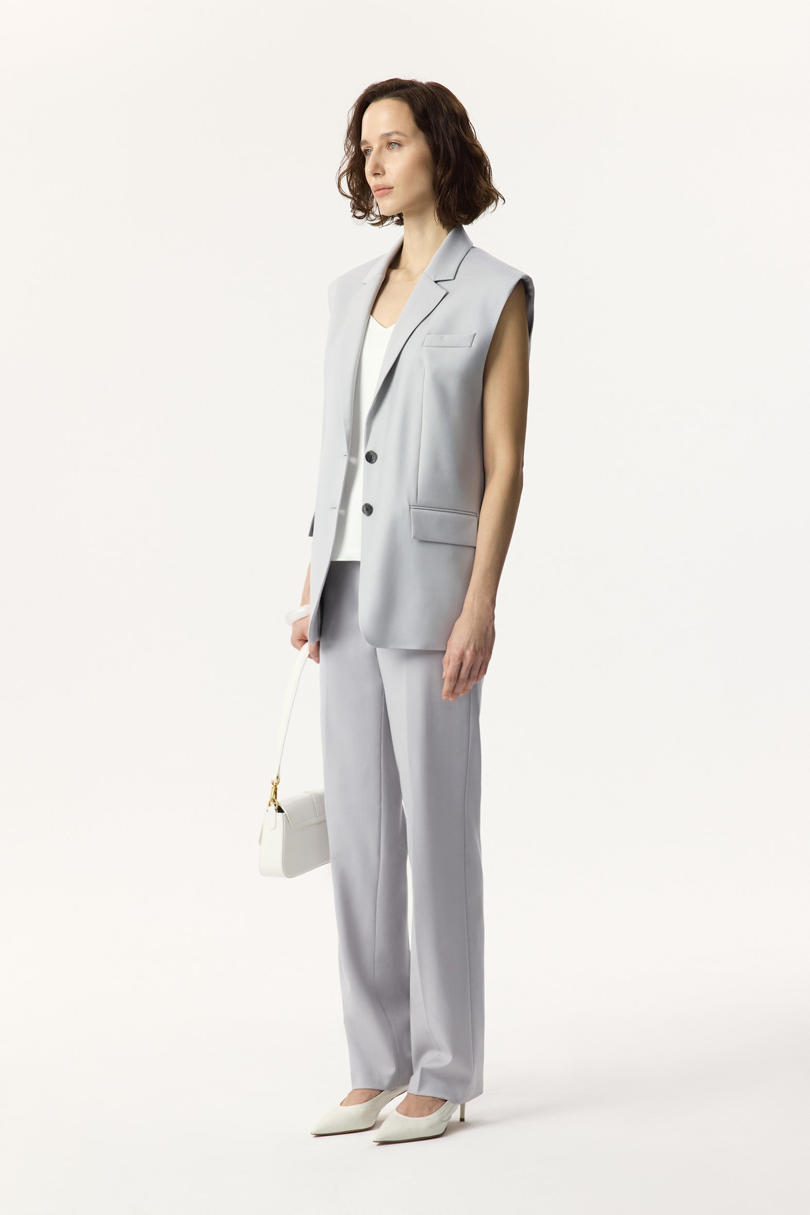 Oversized wool vest PINXIT