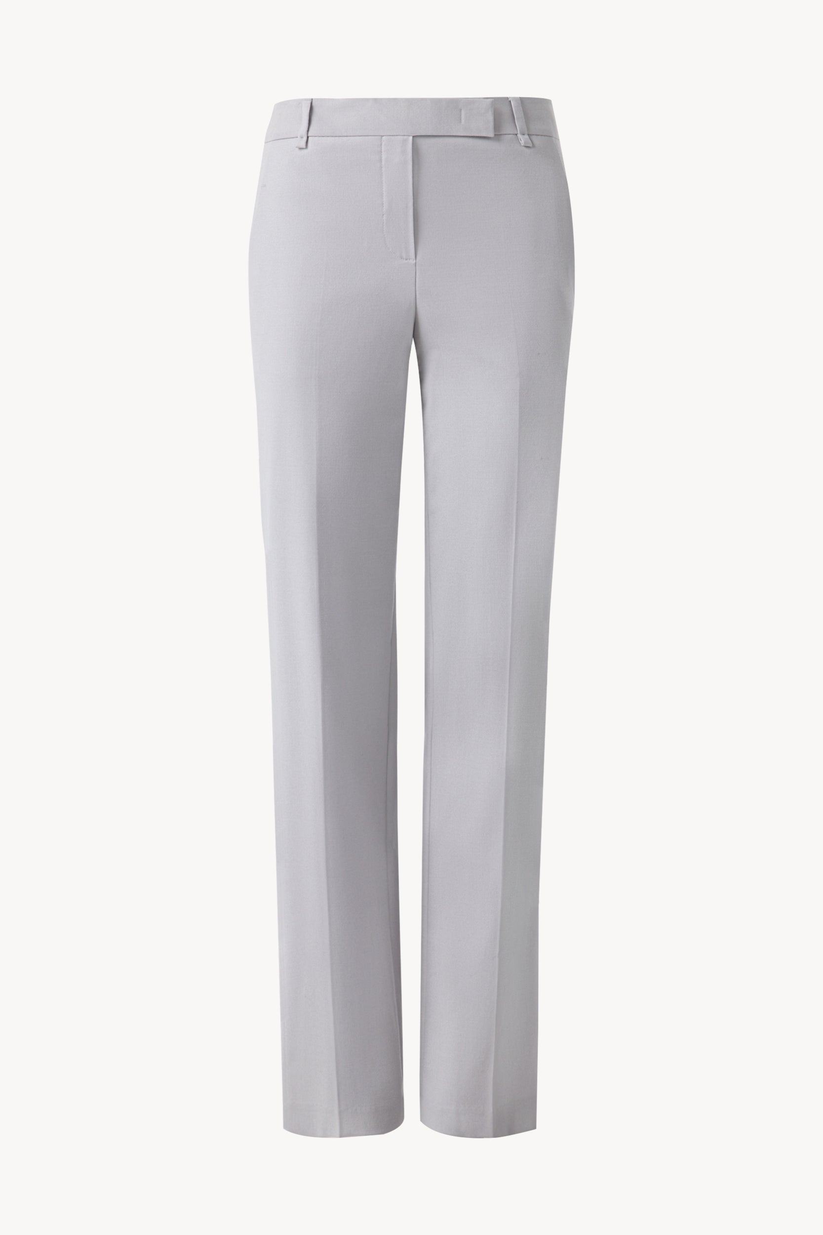 Straight-leg trousers with creases Light gray PINXIT EU 34