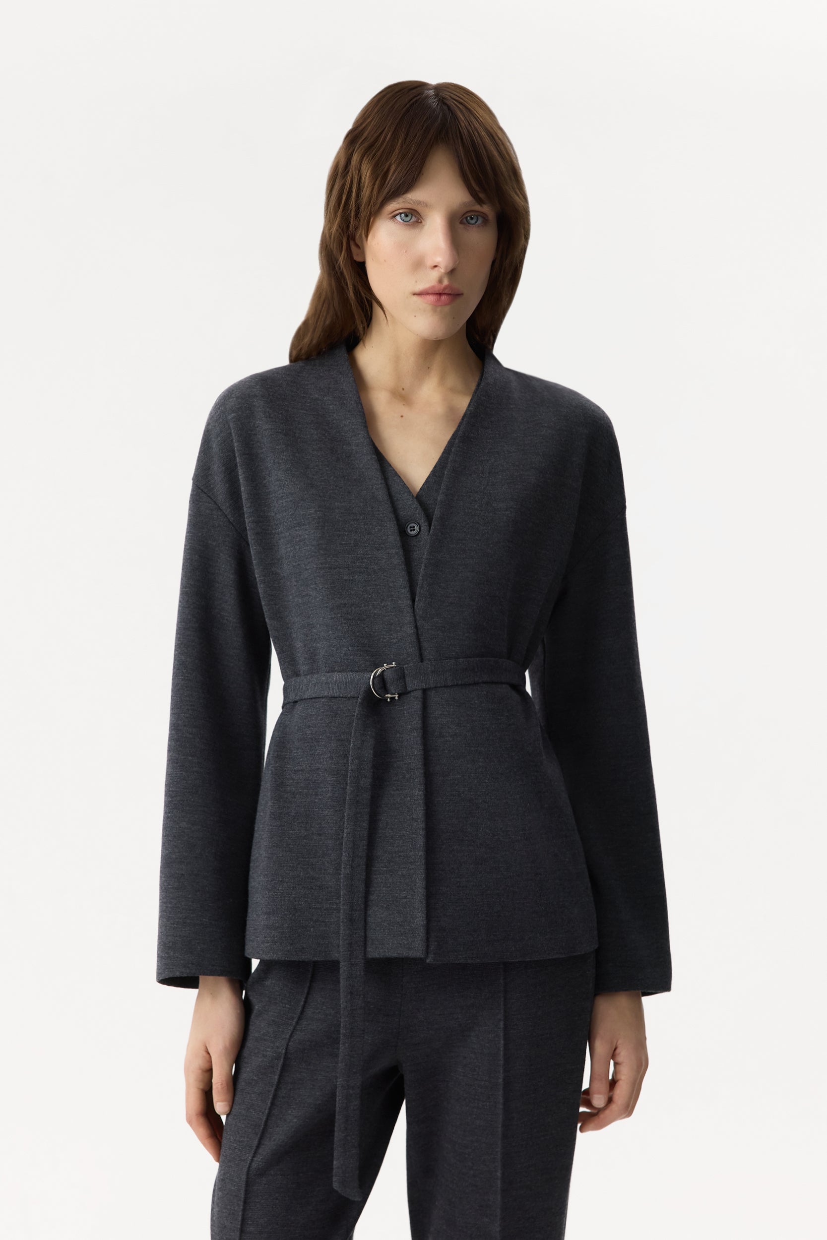 Knit blazer without closure PINXIT