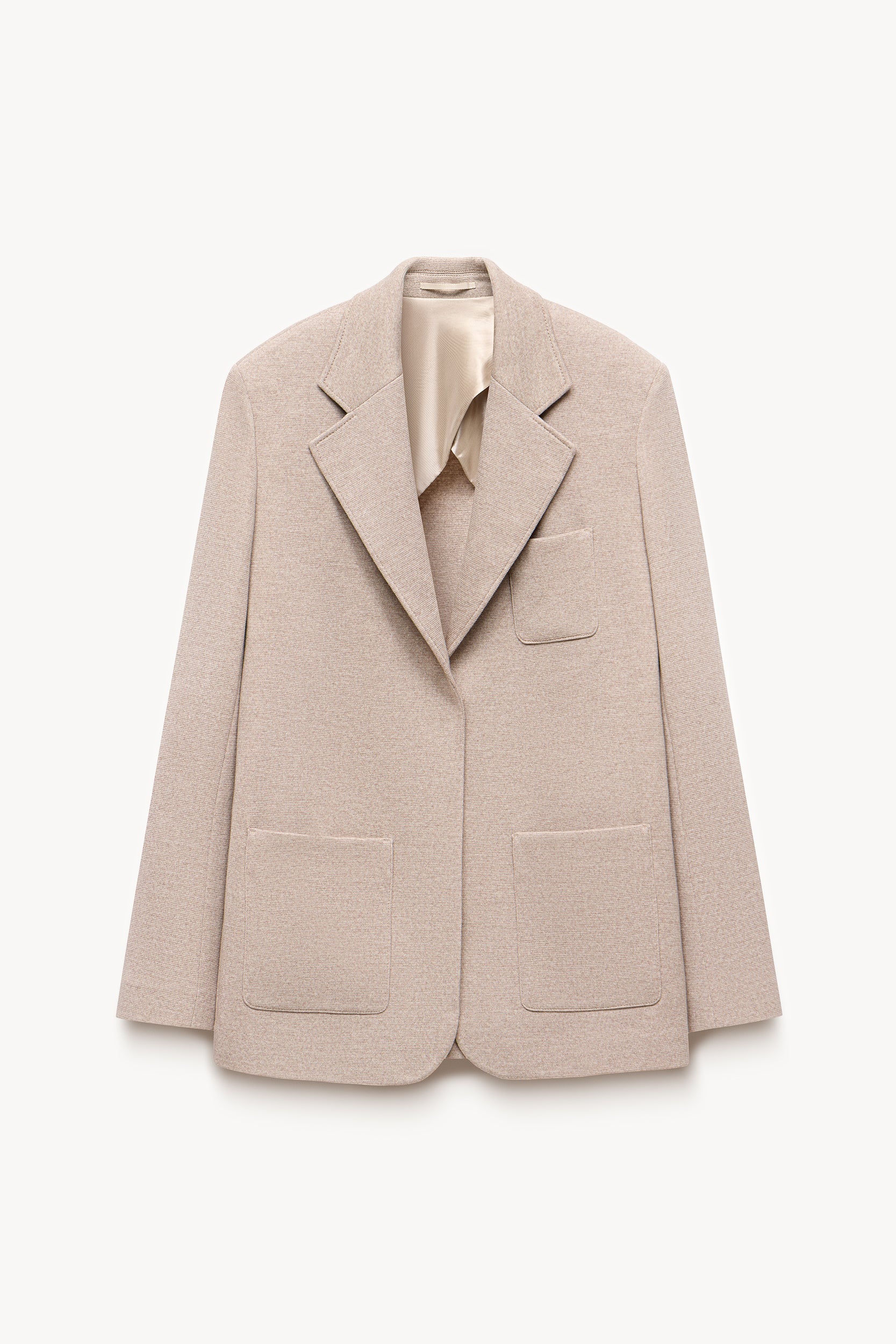 Knit blazer with wool Beige PINXIT EU 36
