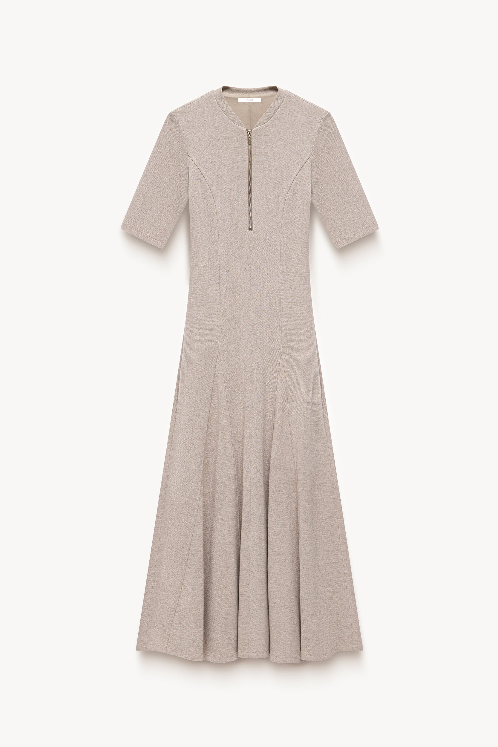 Wool-blend knit dress Beige PINXIT EU 36