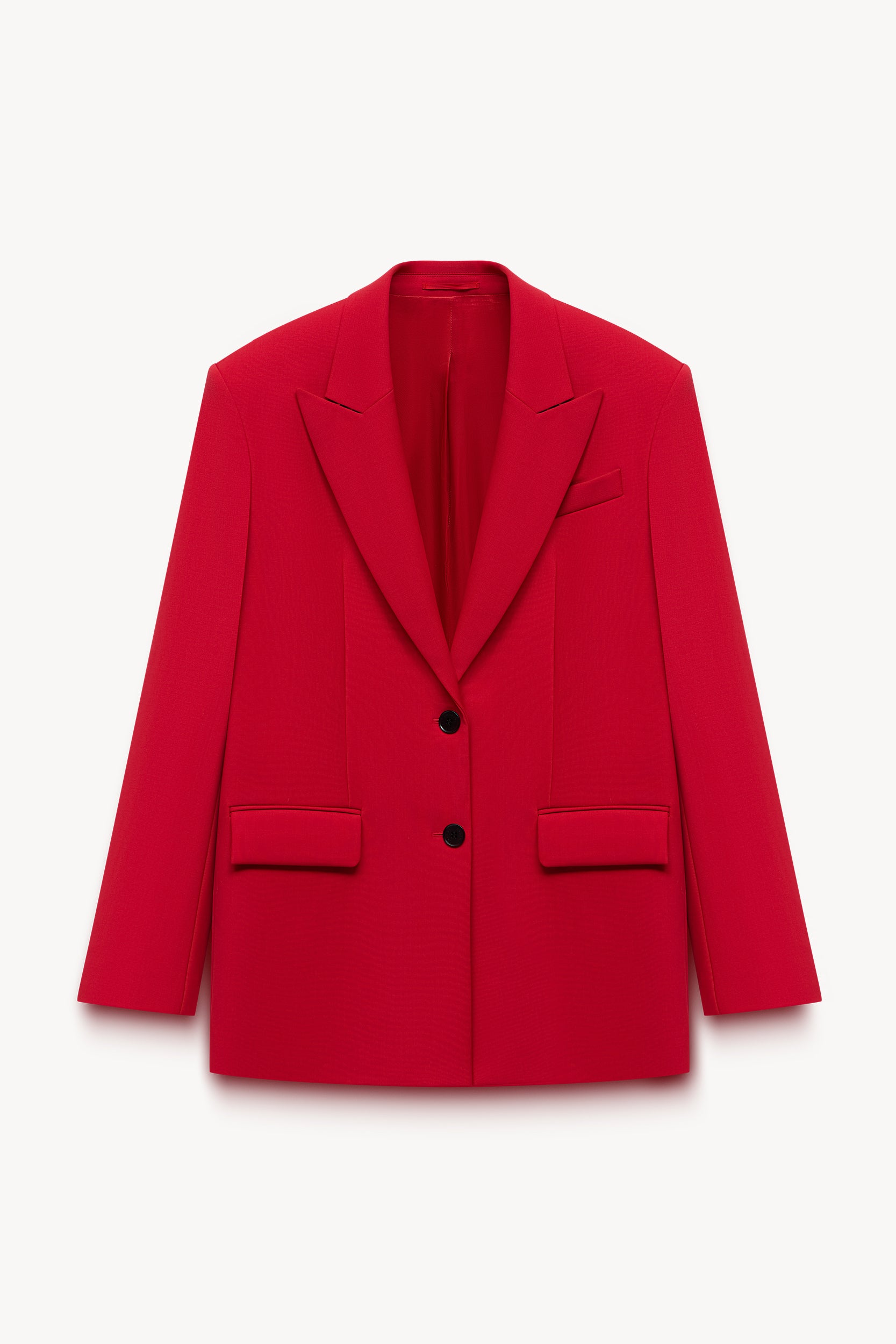 Straight-fit single-breasted blazer Red PINXIT EU 36