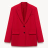 Straight-fit single-breasted blazer Red PINXIT EU 36