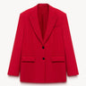 Straight-fit single-breasted blazer Red PINXIT EU 36