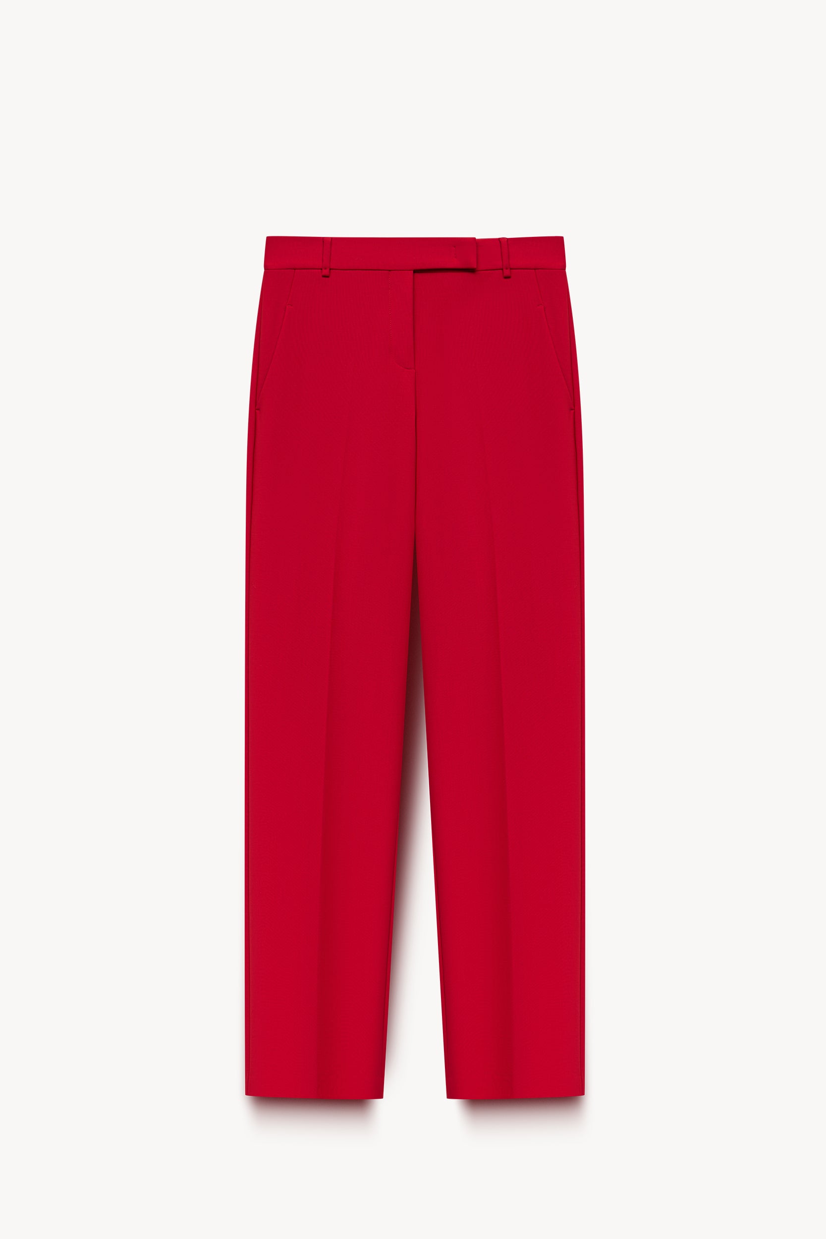 Wool-blend straight-leg trousers Red PINXIT EU 36