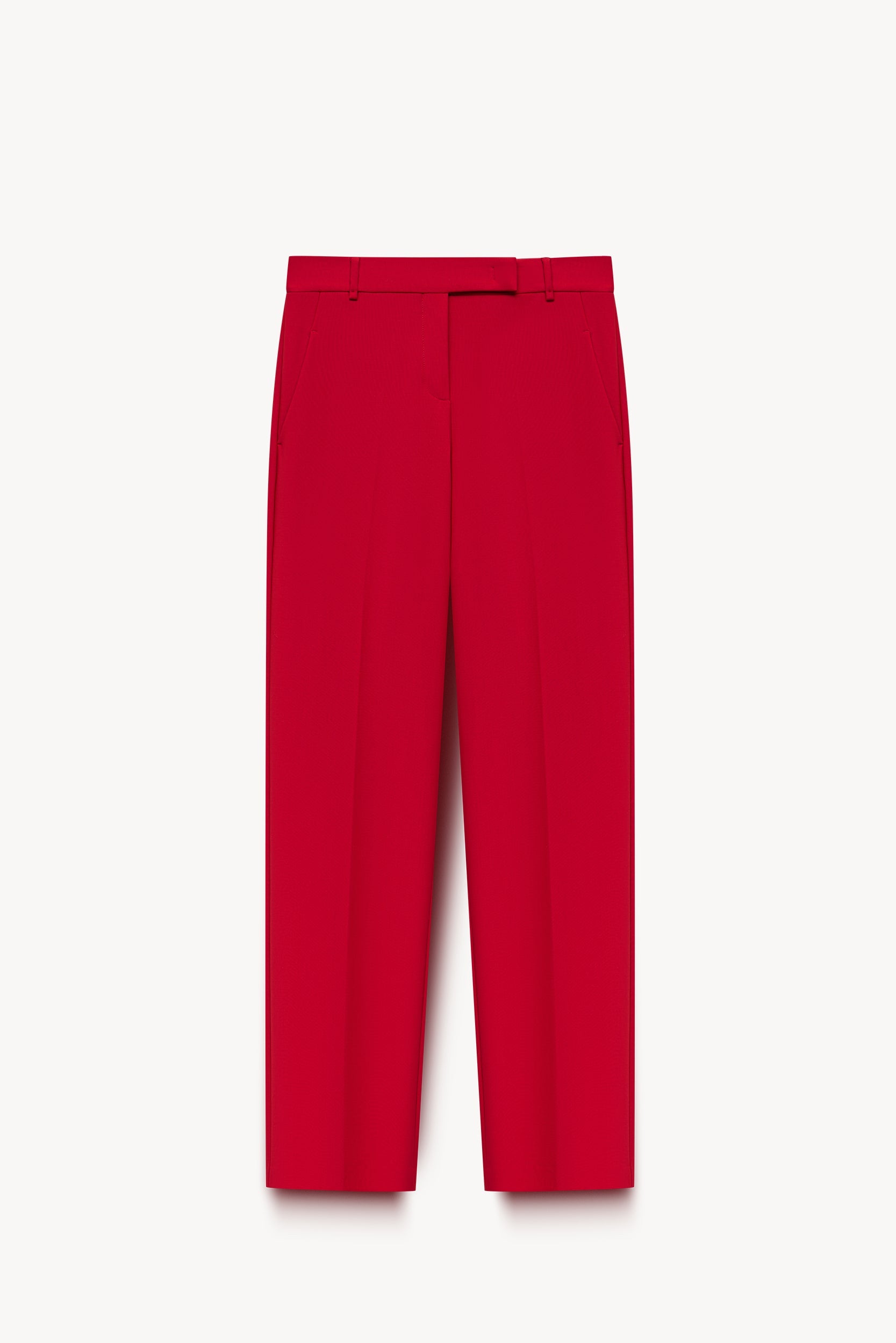Wool-blend straight-leg trousers Red PINXIT EU 36