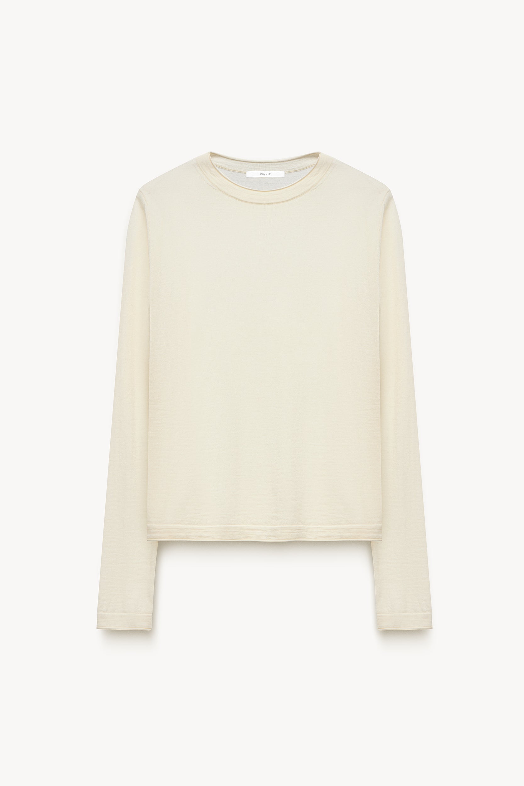 Lightweight 100% wool jumper Ecru PINXIT XS