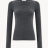 Fine 100% wool jumper Dark gray melange PINXIT XS