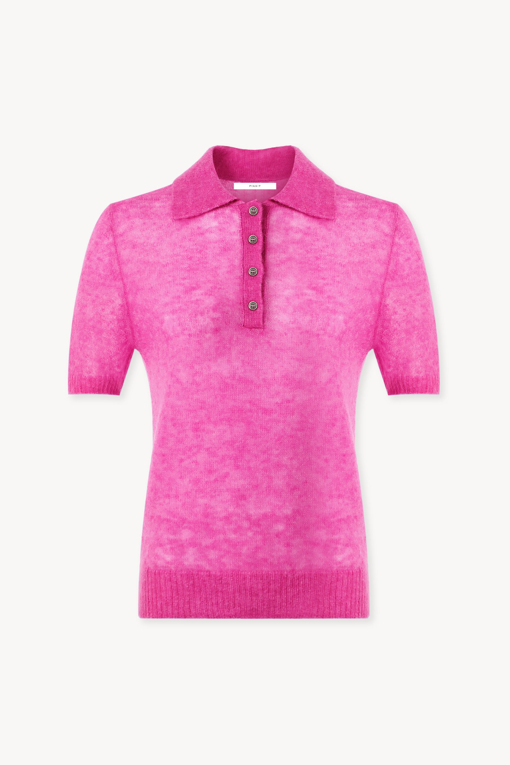Knit mohair polo Fuchsia PINXIT S