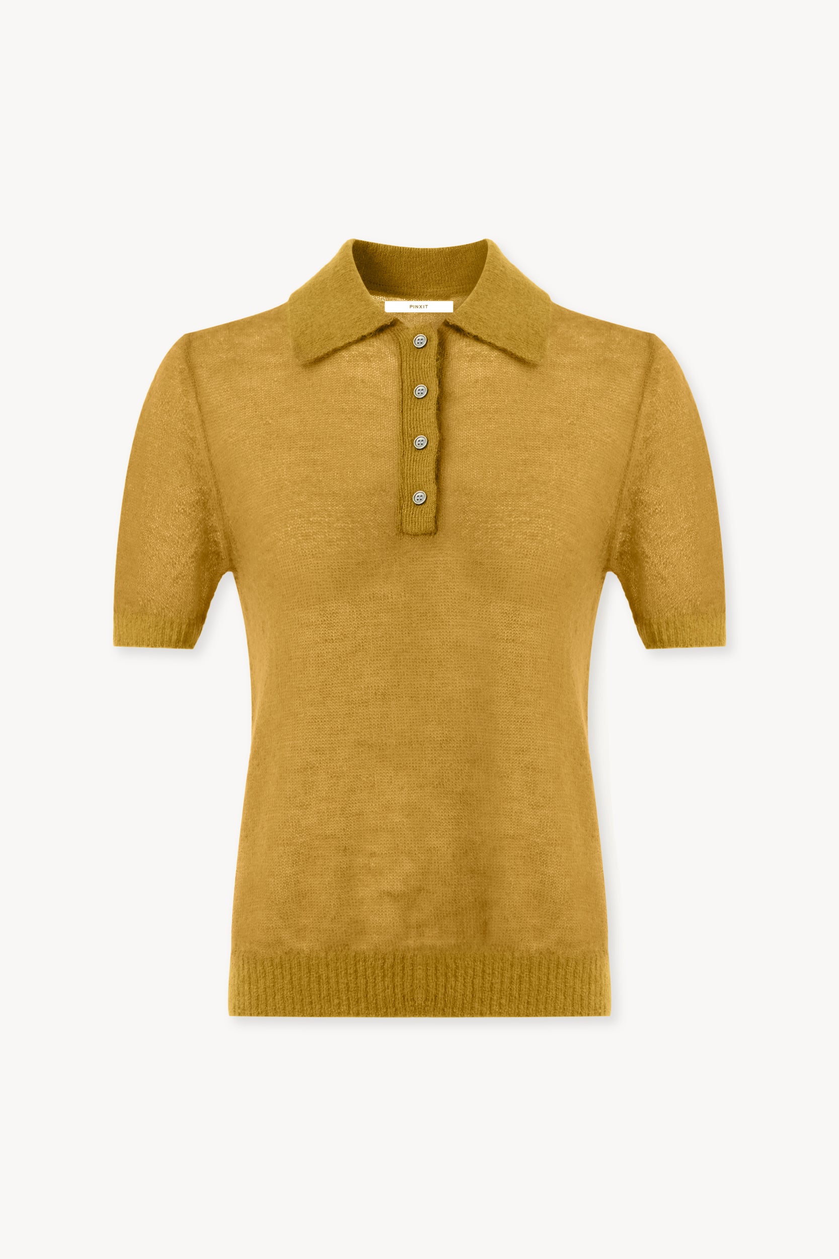 Knit mohair polo Olive PINXIT S