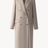 Double-breasted wool-blend coat Ivory PINXIT EU 36