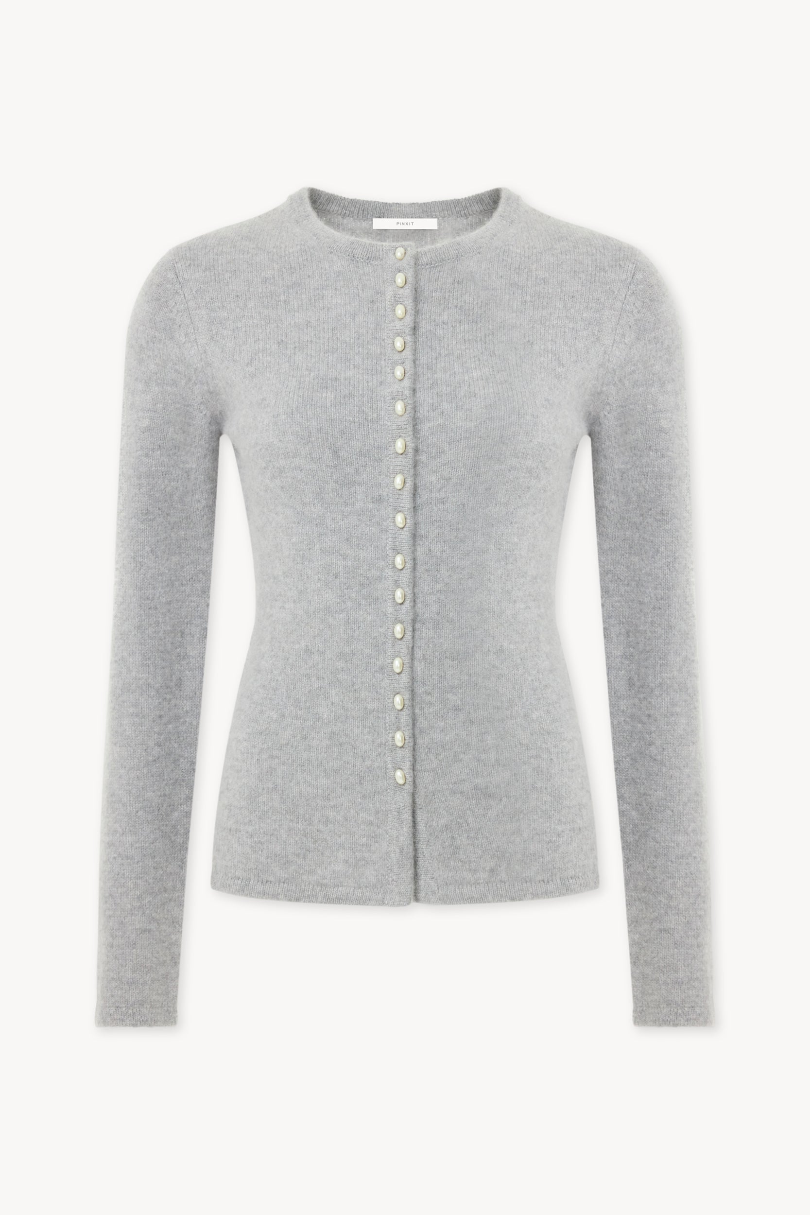 Cashmere cardigan Gray melange PINXIT S