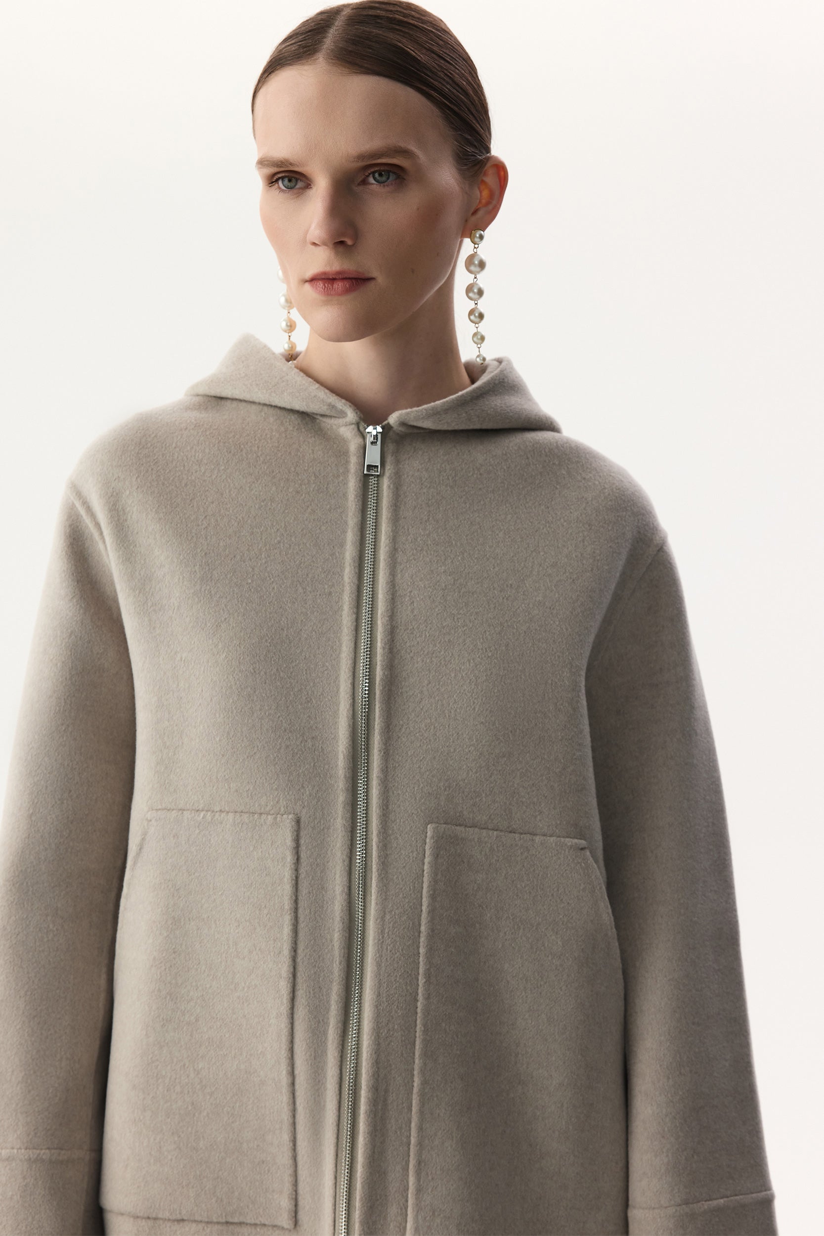 Car coat in wool and cashmere PINXIT