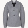 Blazer in wool and cashmere Gray melange PINXIT S
