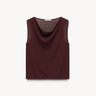 Knit with wool cowl neck top Marsala PINXIT S
