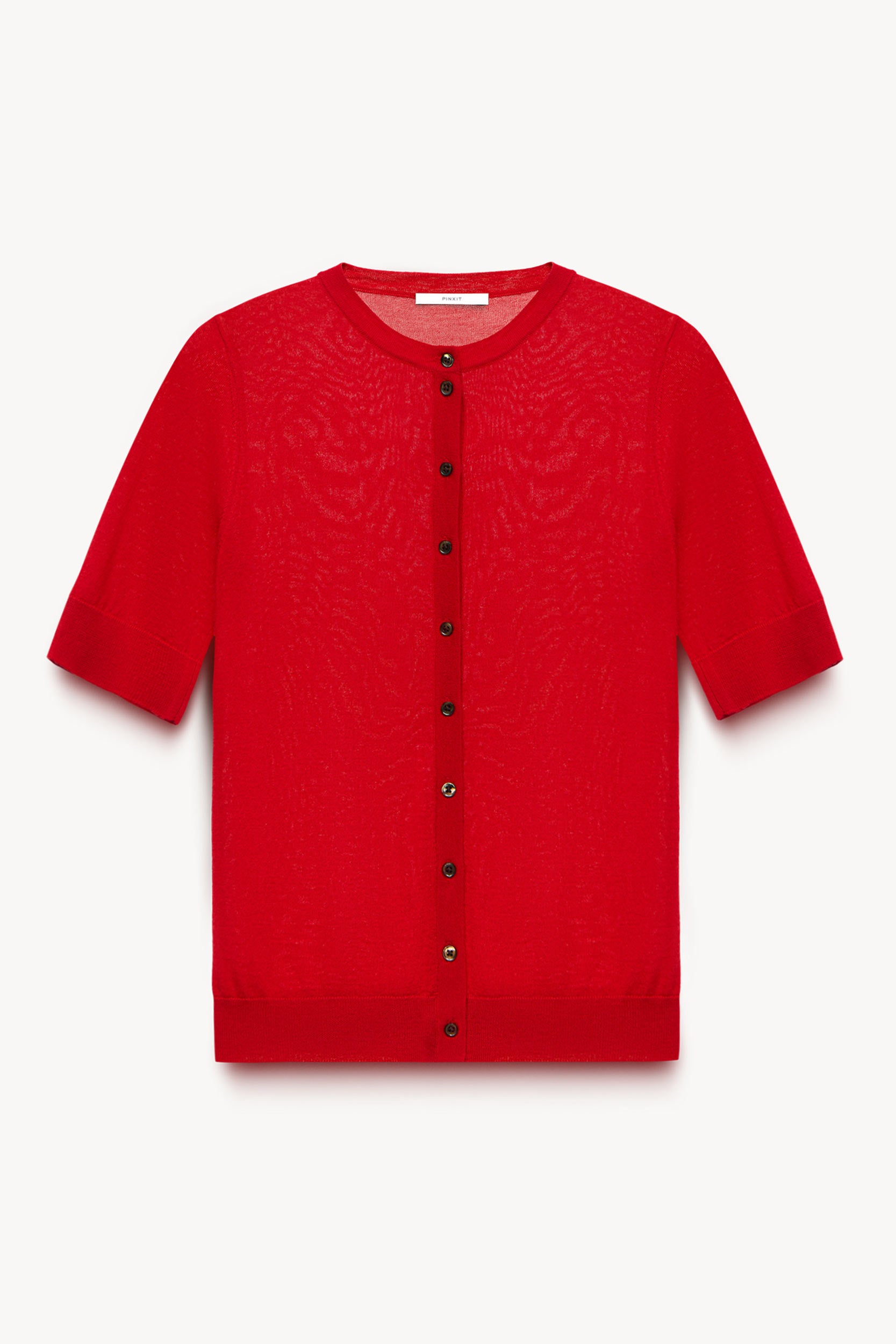 Wool cardigan with silk Red PINXIT XS