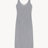 Wool with silk knit dress Light gray melange PINXIT S