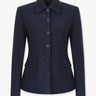 Shirt-style wool blazer Blue/Black PINXIT EU 34