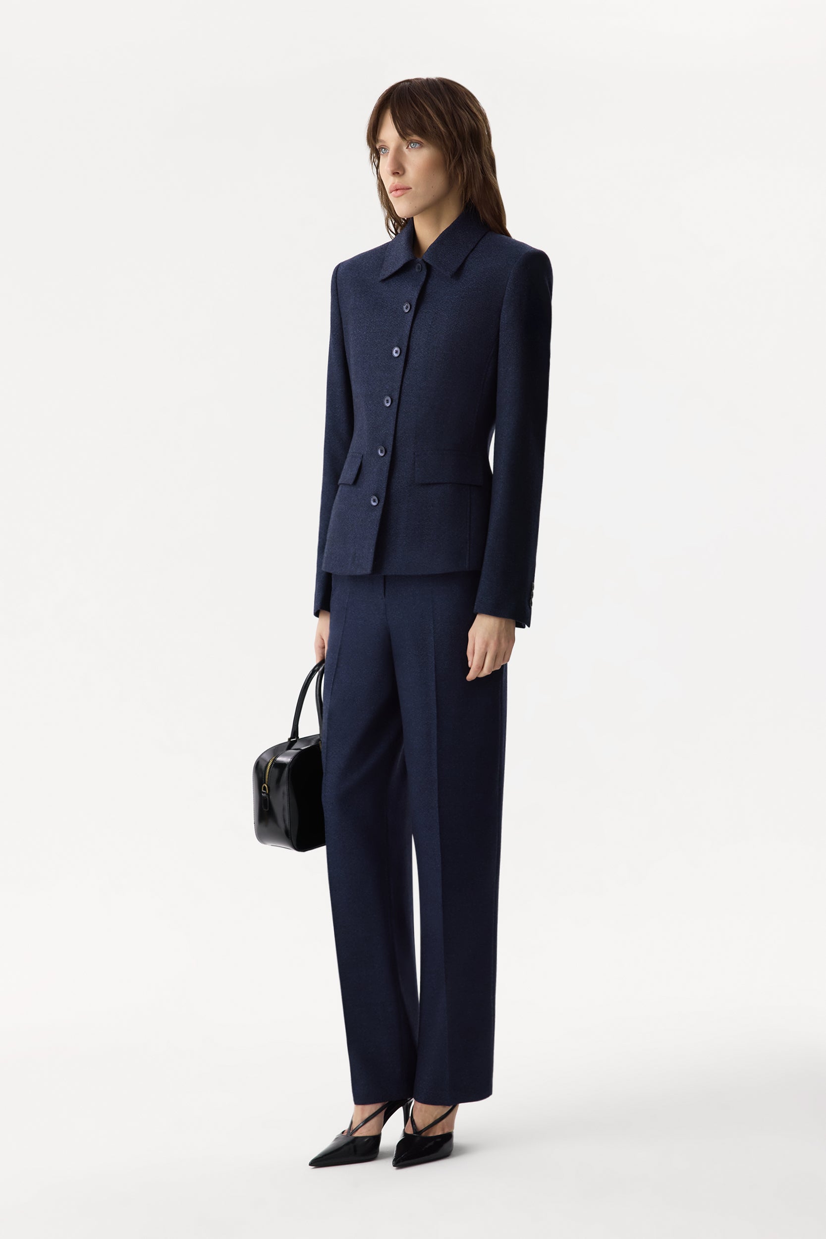 Shirt-style wool blazer PINXIT