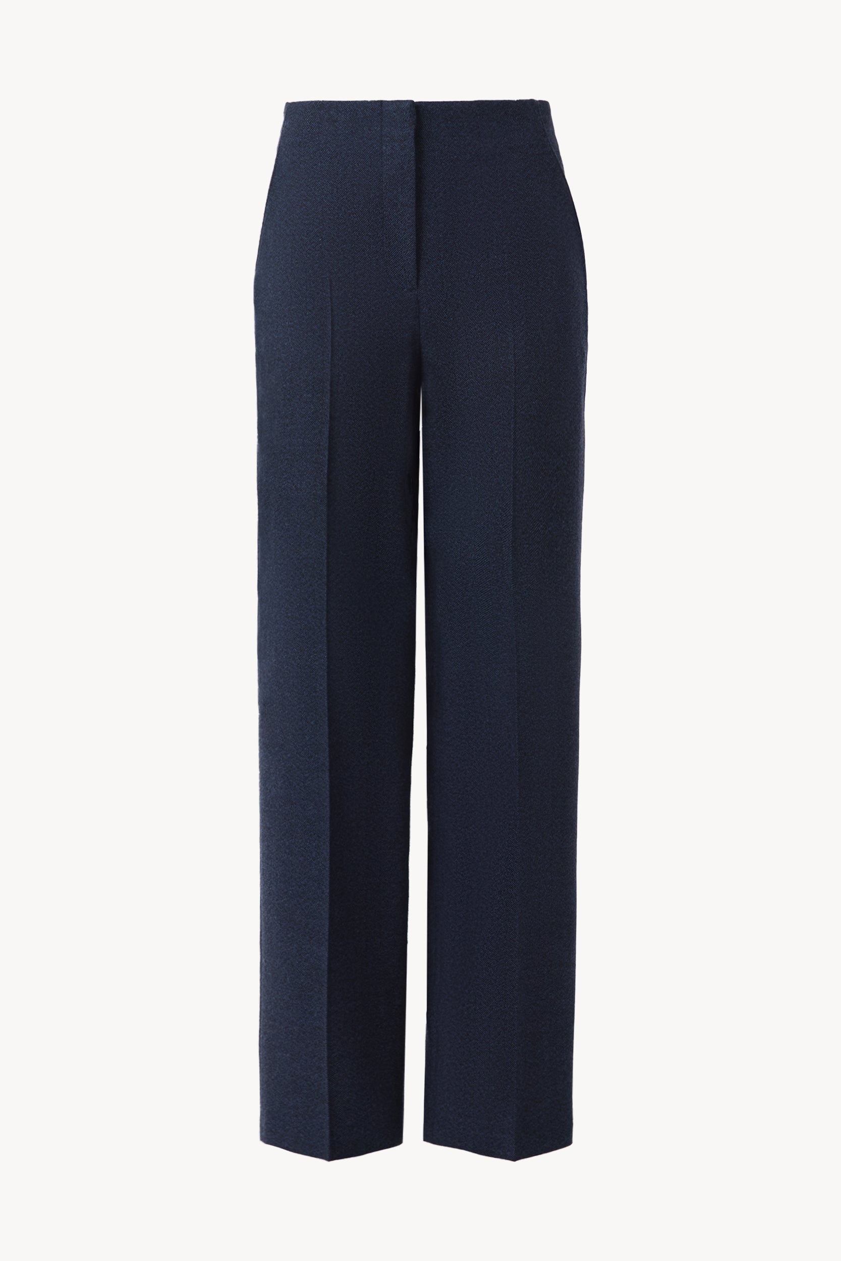 High-waisted wool trousers Blue/Black PINXIT EU 34