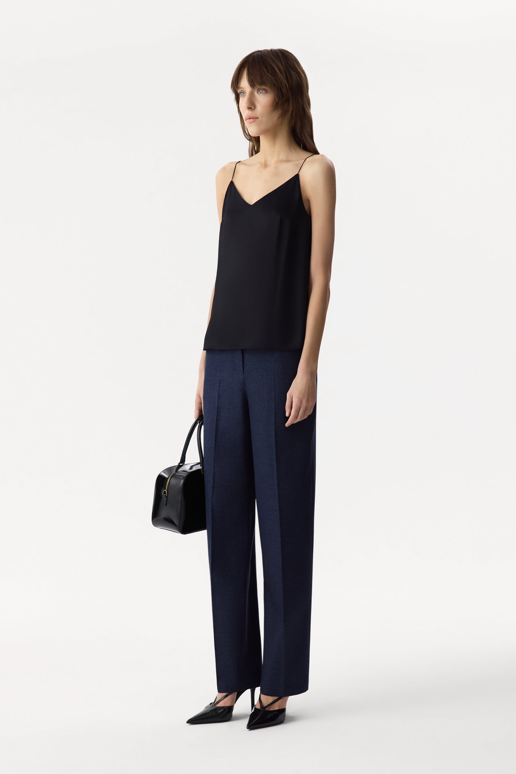 High-waisted wool trousers PINXIT