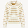 Striped knit polo Ecru/Mustard PINXIT XS
