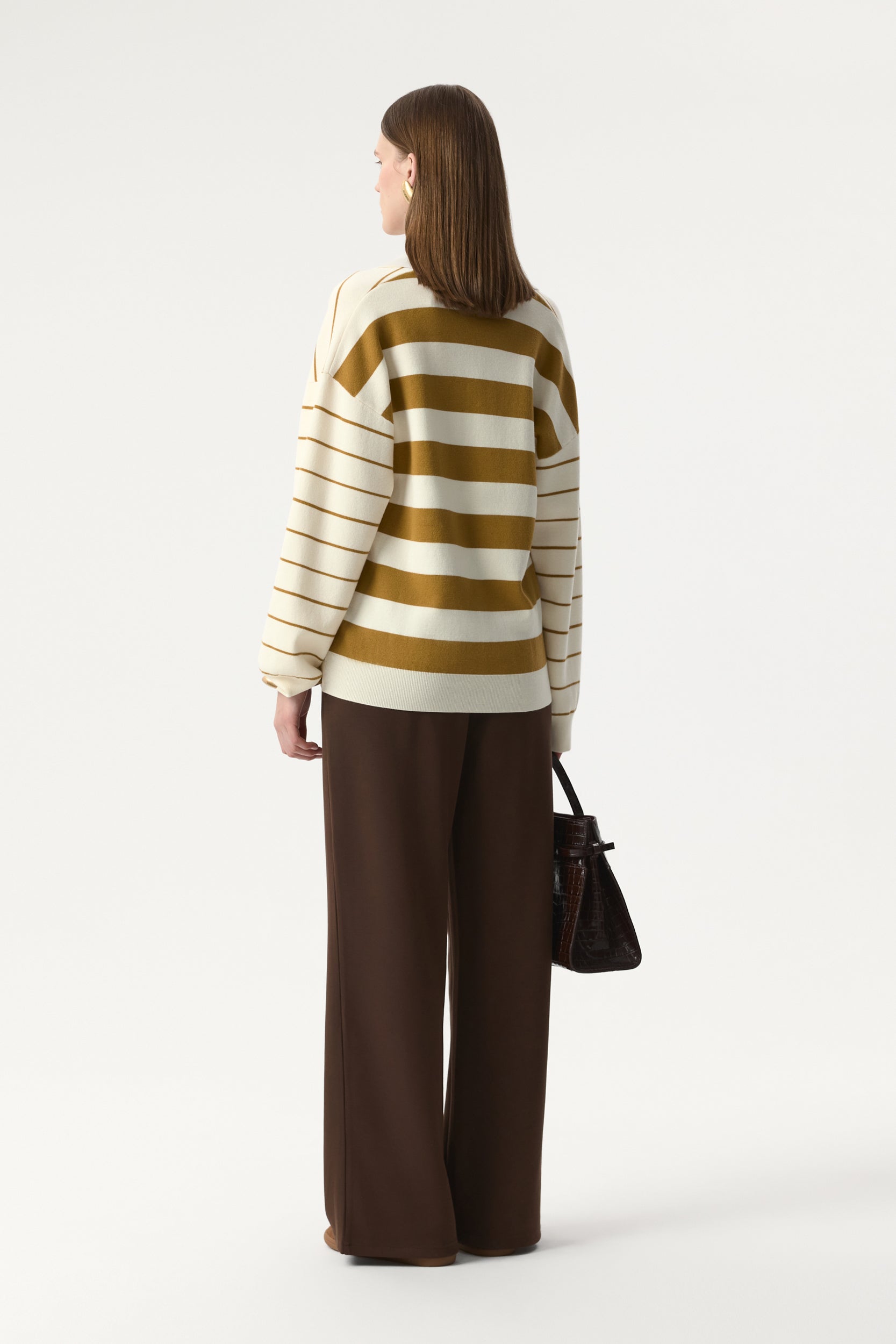 Striped knit polo PINXIT