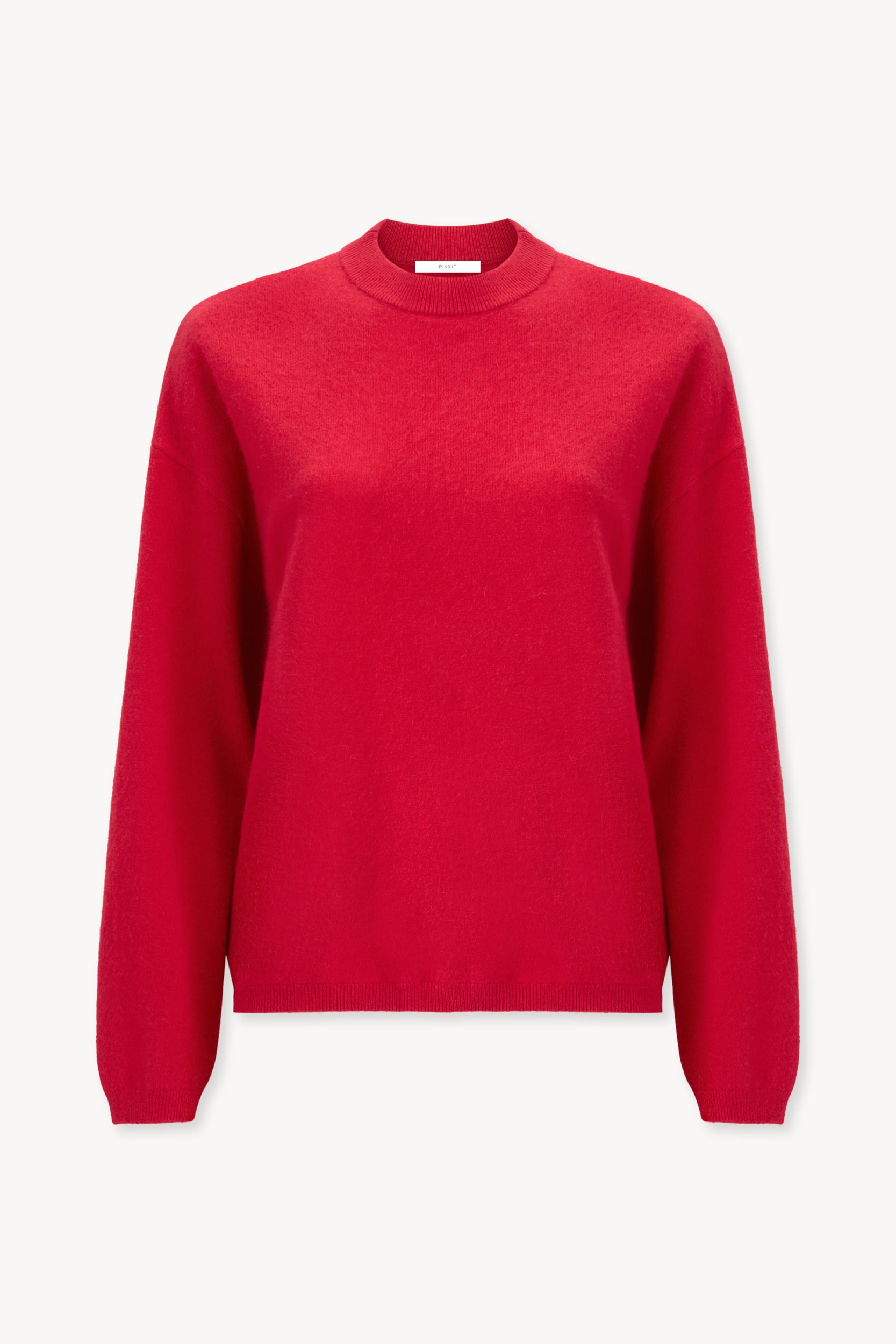 Raccoon wool and angora jumper Red PINXIT XS