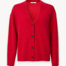 Raccoon wool and angora cardigan Red PINXIT S/M