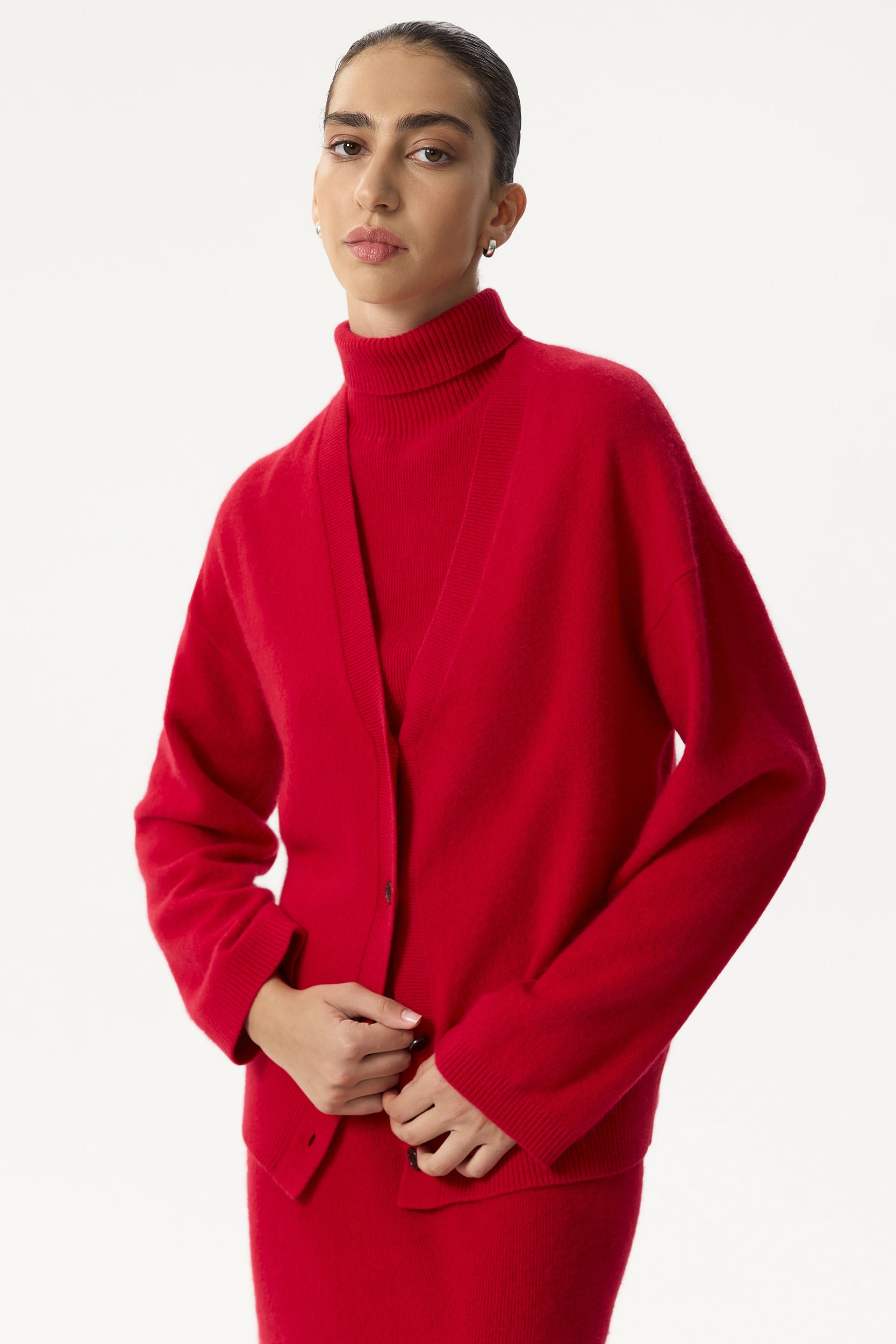 Raccoon wool and angora cardigan PINXIT