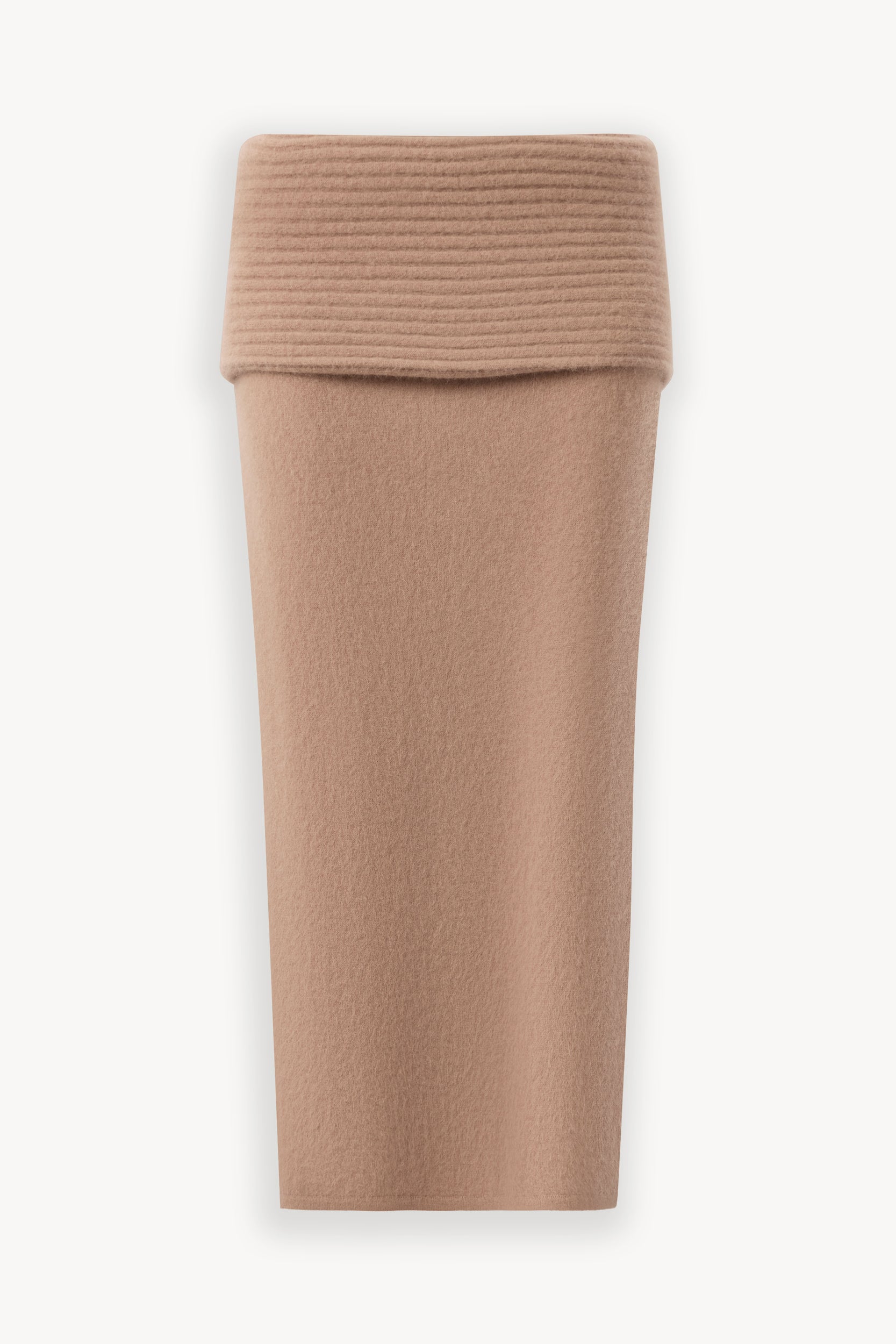 Raccoon wool and angora maxi skirt Beige PINXIT XS