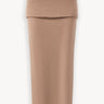 Raccoon wool and angora maxi skirt Beige PINXIT XS