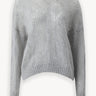 Lace mohair and lurex jumper Light gray melange PINXIT S