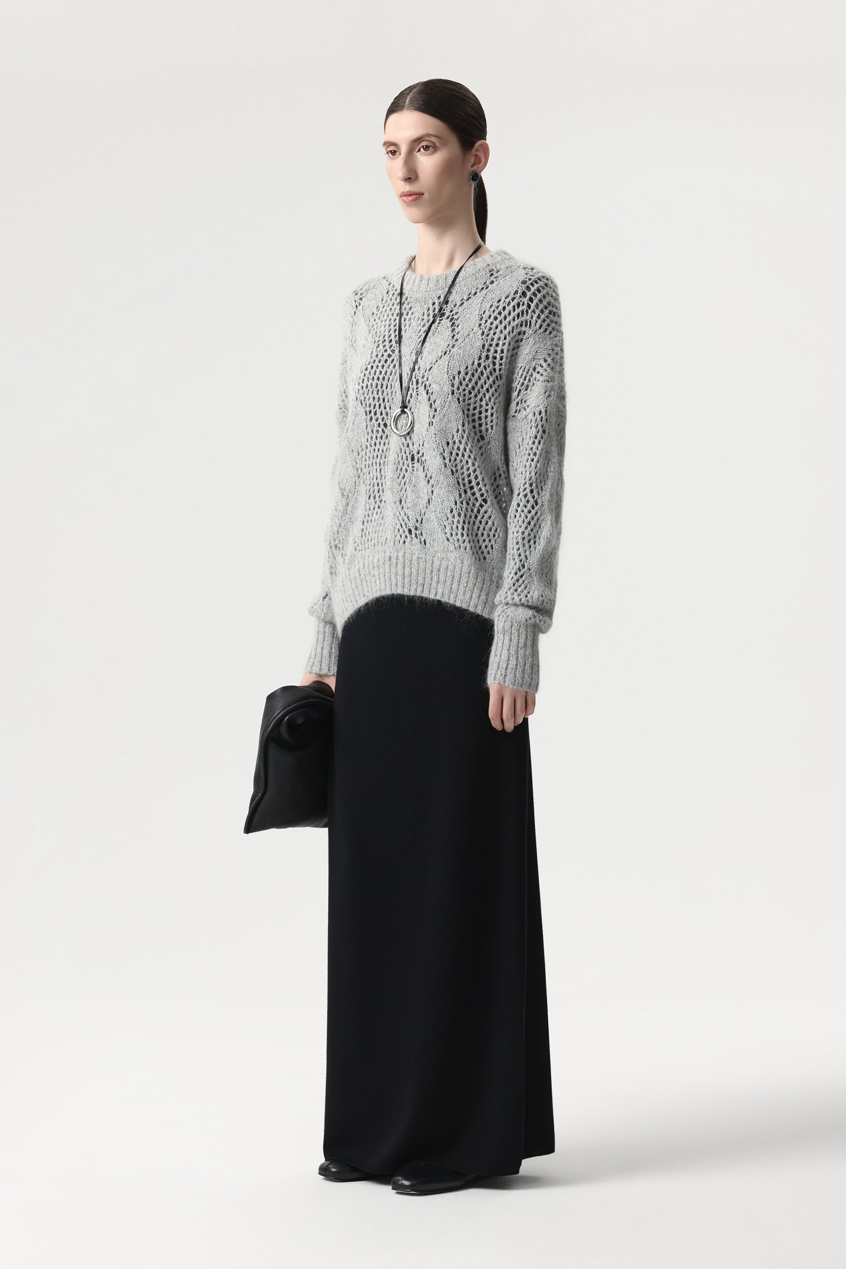Lace mohair and lurex jumper PINXIT