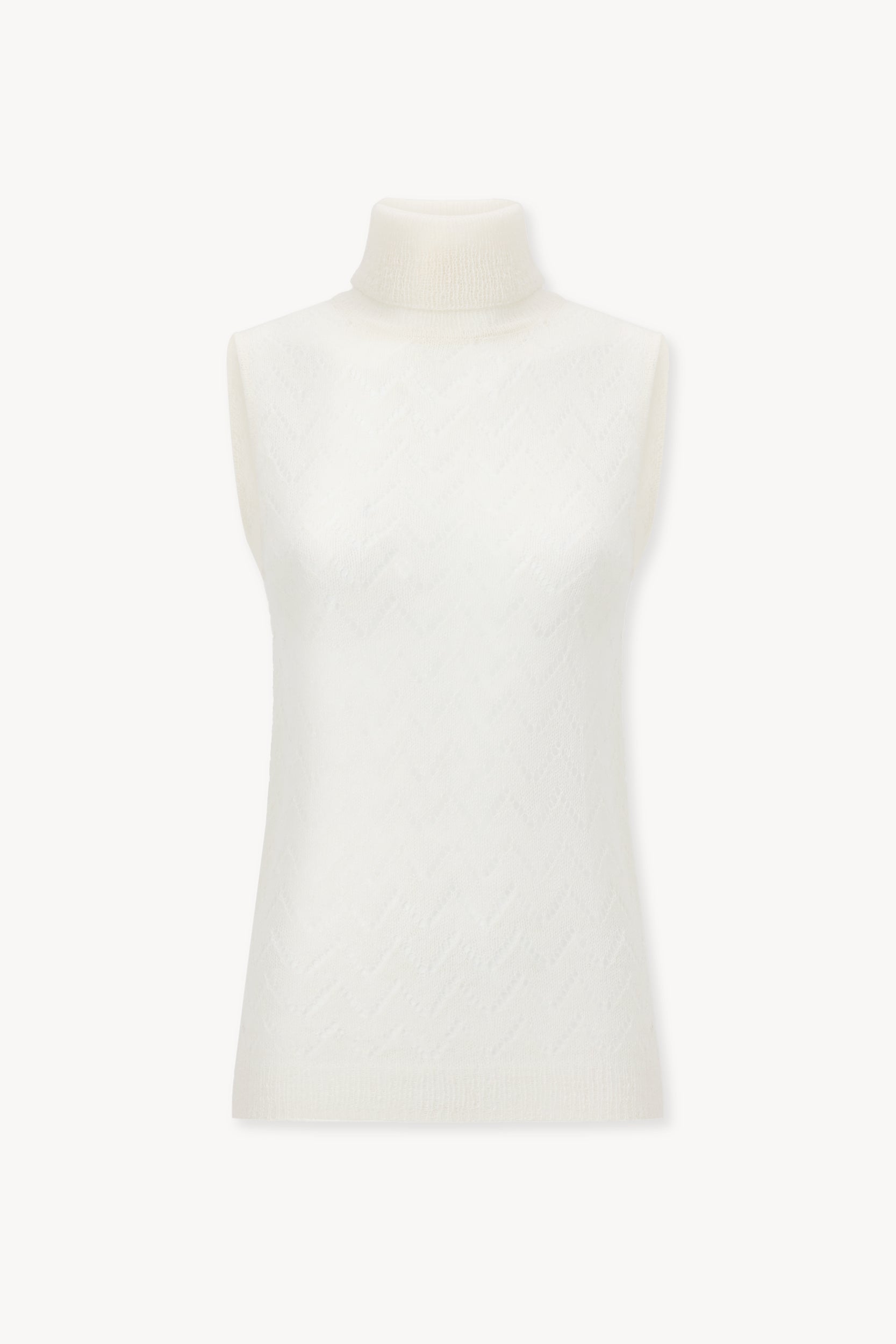 Wool and mohair top Ecru PINXIT S